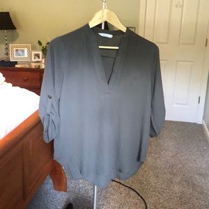 olive green blouse